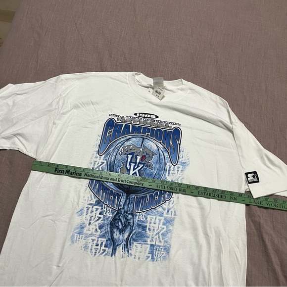 Dead stock Vintage NWT 1998 Starter Kentucky Wildcats Champions T-Shirt XL - Picture 7 of 7